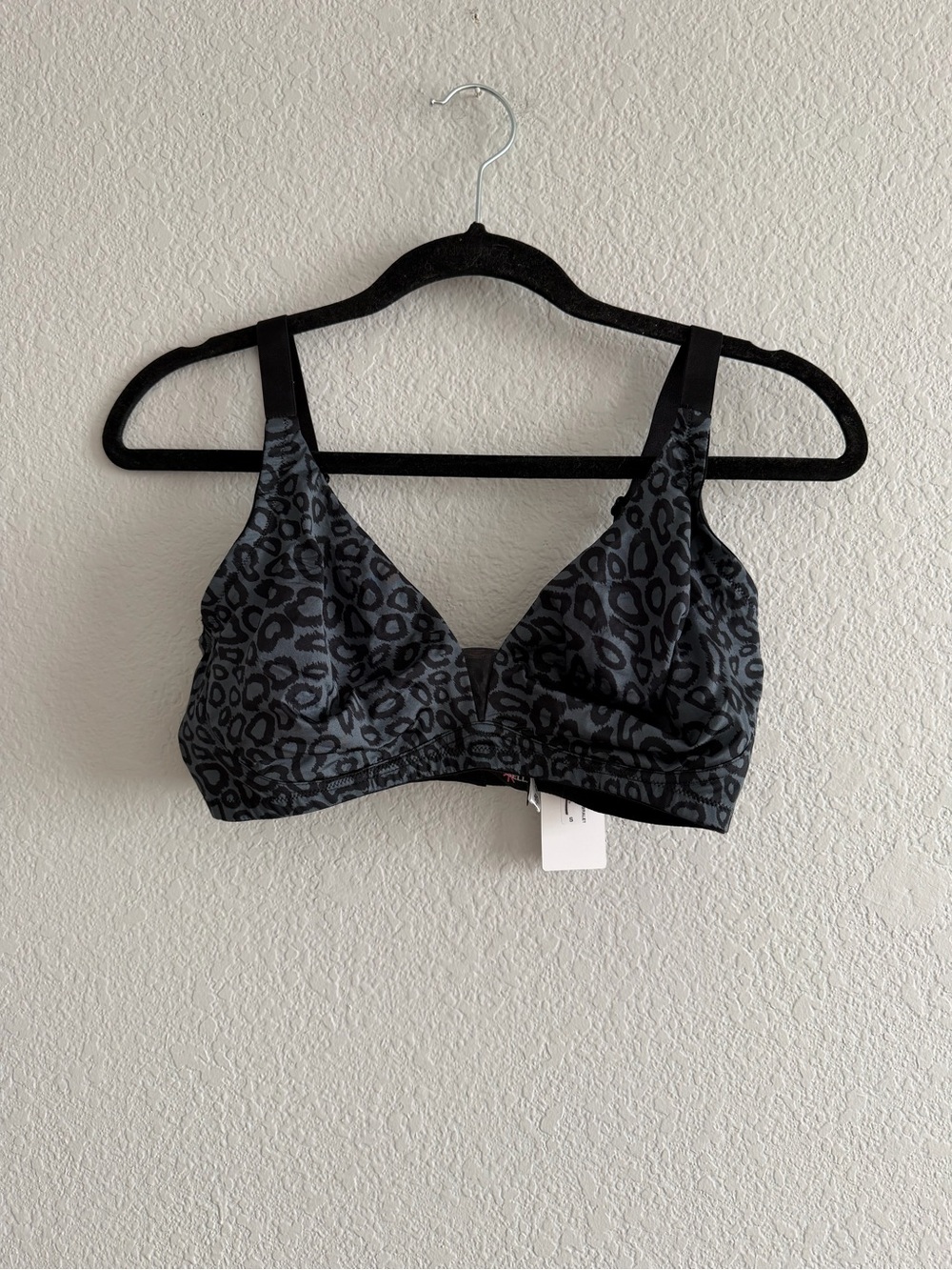 NWT Cosabella Evolution PRT Curvy Bralette Black Panther Print Size small